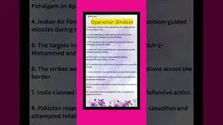 10 lines on Operation Sindoor/Essay on Operation Sindoor in english/Essay about Operation Sindoor