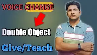 Passive voice of double object in English|English grammmar