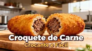Croquete de Carne: Crocante por Fora e Derrete na Boca! (Melhor do Mundo) 😋