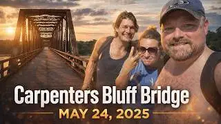 Historic Carpenters Bluff Bridge on OK/TX Border - May 24, 2025