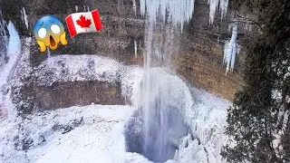 Crossing International Borders | Frozen Waterfalls Ontario Canada