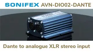 Sonifex AVN-DIO02 analogue XLR stereo input to Dante AoIP network