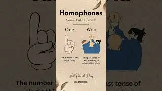 One vs Won | Homophones Explained in 30 Seconds 🔢🏆 | English Made Easy #englishlanguage