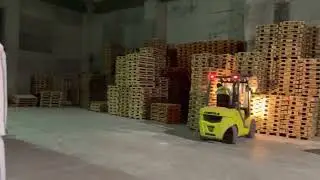 Forklift ila palet kamyon boşaltma