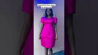 How to cut and sew this beautiful exaggerated hip dress with cape sleeve. Tutorial comes up tomorrow