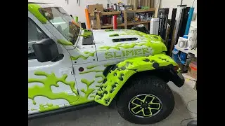 2018 - 2023 Jeep Rubicon Wheel Wrap Installation Video STW Wraps and Graphics