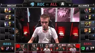 ROCCAT vs Alliance | Season 4 EU LCS Spring split 2014 W5D1 G3 | ROC vs ALL Full game HD