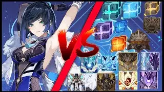 Main DPS Yelan Against All World Bosses - Genshin Impact