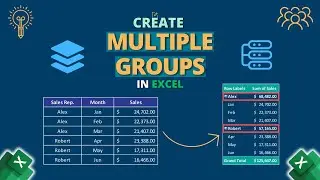 Как создать несколько групп в Excel
