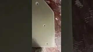 Glueing backing plate with west system 406