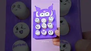 Cute Kuromi Pop It Made with Clay | BearFamily #shorts #diy #toys #funny #love #clay