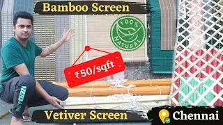 Cheap and best Bamboo curtains for Balcony/Window || Natural Vetiver Screen || Bamboo Fencing ||