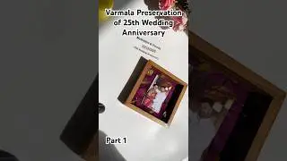 25th anniversary varmala preserved in a resin frame. #banglore #resinart #varmalapreservation