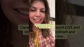 1/19/26 Candace Owens went LIVE & ripped Brooklyn Beckham & Nicola a new one! 
