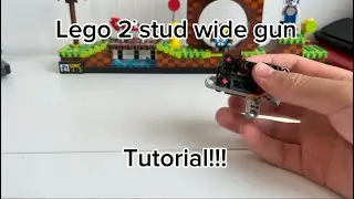 How to make 2-stud wide Lego gun Mechanism [tutorial]
