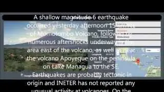 Volcanic Update! Momotombo on ALERT; April 11, 2014