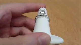 Mona Engagement Ring with Eco Diamond&reg; Simulant Center