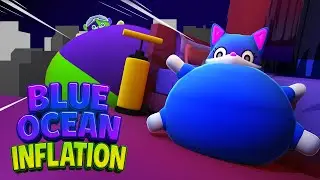 Inflation Blue Fox Taco Chu Pop Up Big #inflation #inflatable #tacochu #bluefox