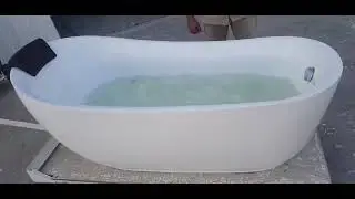 Lavish Acrylic Freestanding Jacuzzi Bathtub &ndash; Glossy Finish | 180 &times; 90 cm, 170 &times; 80 cm, 152 &times; 80 cm