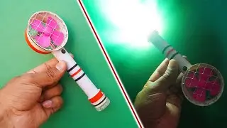 How to Make A Rechargeable Mini Hand Fan & Flashlight | Flash Torch | Electric Table Fan | Hand Fan