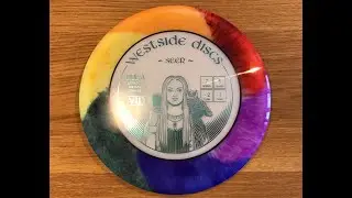 Disc dyeing with shaving cream and template pattern (with captions)
