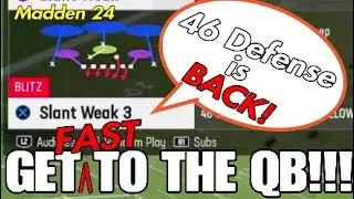 46 Bear Slant Weak 3 Blitz | Madden 24 Tips And Tricks | 46 Gang Defensive Playbook