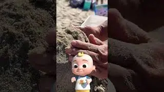 Patung Pasir CoComelon ASLI! 😱🏖️ #pantai #cocomelon