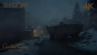 Waiting for the Storm to Break | ASMR Low Howling Wind & Blowing Snow Ambience [4K] 10 HOURS