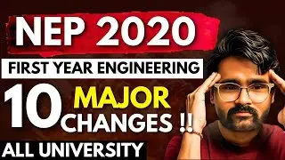First Year Engineering new syllabus 2024 |NEP 2020|10 Major Changes|All University|Pradeep Giri Sir