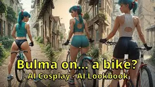 Bulma on... a bike? AI Lookbook AI Cosplay | Just AI Art