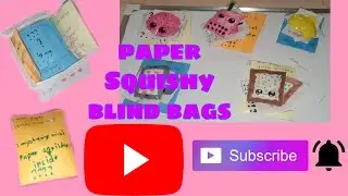 DIY Mini paper Squishy Blind bags 🛍️//Donut squishyslime