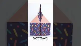 ORIGAMI SUPER JET FAST TRAVEL AIRPLANE TUTORIAL | Easy Origami For Kids