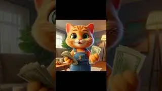 Cat phone mishap -from brush thim to  broken screen #trending #pat #cat #reels #shorts #animation