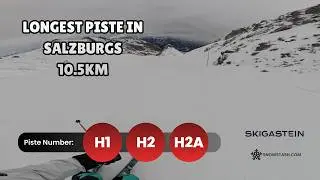 The Longest Pistes at SkiGastein, Austria