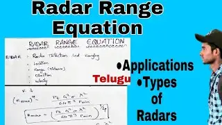 Radar Range Equation || Telugu #radarcmmunication #mbuday