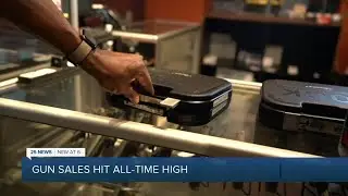 Gun sales at an all-time high in the US