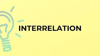 What is the meaning of the word INTERRELATION?