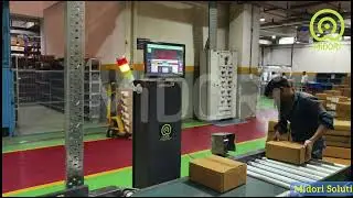 Midori Solutions - Checkweigher for boxes with Random weight inspection with Barcode scanner.