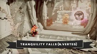 Crash Bandicoot 4: It's about time - Tranquility fall Nverted - All boxes, gems, relics [106% guide]