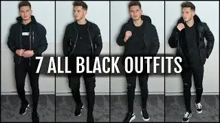 7 ALL BLACK MEN'S OUTFITS | Easy & Simple Outfit Ideas 2019