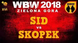 Sid 🆚 Skopek 🎤 WBW 2018 Zielona G&oacute;ra (freestyle rap battle) P&oacute;łfinał