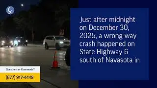 1 Injured in Wrong-Way Car Accident on State Highway 6 near Navasota, TX