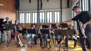 Biggles Big Band trumpet masterclass / Arashi Beach Calypso by Loet van der Lee