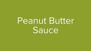 Peanut Butter Sauce Ice Cream Topping Recipe