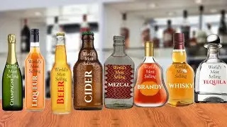 World's Top Selling Different Alcoholic Drinks Brands / Very Important Bar Knowledge