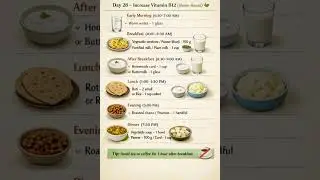 Day-28 Increase Vitamin B12 (new tip) Weight Loss | Diet Plan | Meal Plan