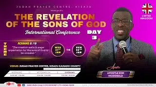 The Revelation of the Sons of God Conference day 3 Evening Session || Apostle McDonald from the UK