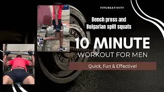 Bench Press & Bulgarian Split Squats at Home | DIY Dumbbell Strength Workout