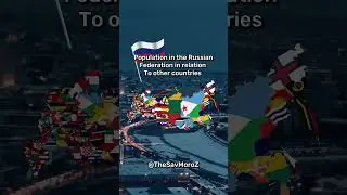 Population in the Russian Federation in relation to other countries