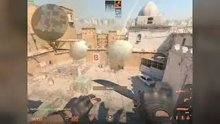 CS2 Dust2 window and door waterfall smokes from 1 position